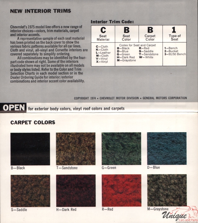 1975 Chev Paint Charts Corporate 2